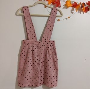 SHEIN Sleeveless Button-Front Mini Dress Pinafore